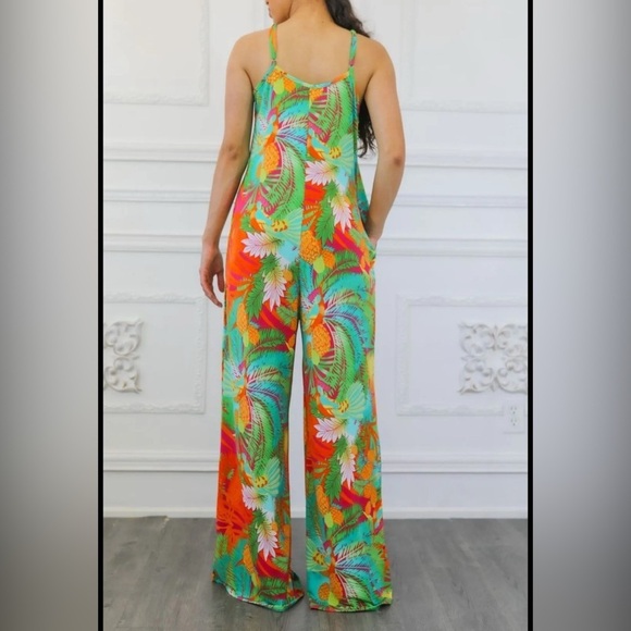 Tropical Multicolor Jumpsuit - Picture 3 of 3